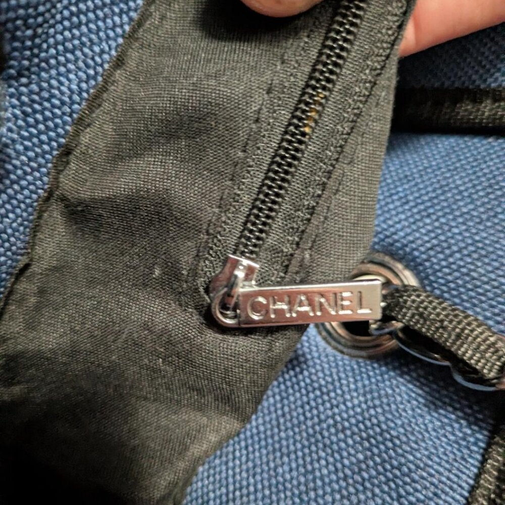 Authentic Chanel Deauville Tote - Picture 5 of 10